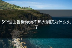 5个理由告诉你汤不热大剧院为什么火了
