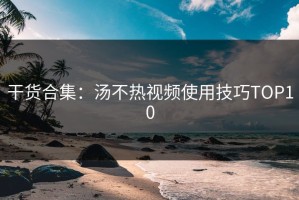 干货合集：汤不热视频使用技巧TOP10