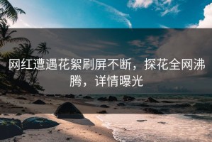 网红遭遇花絮刷屏不断，探花全网沸腾，详情曝光