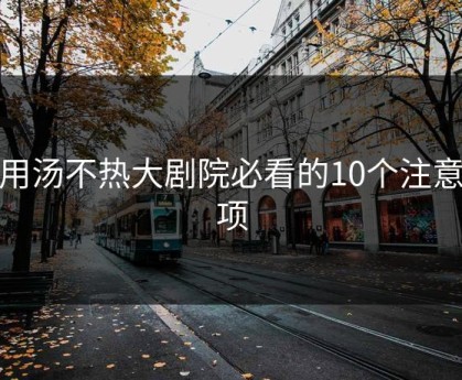 使用汤不热大剧院必看的10个注意事项