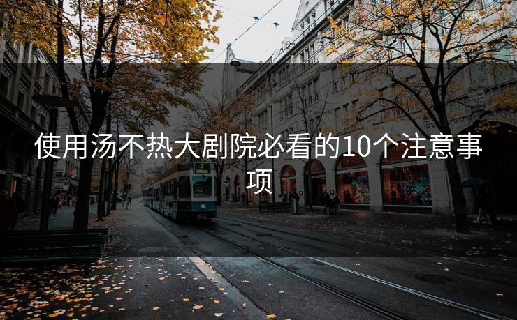 使用汤不热大剧院必看的10个注意事项