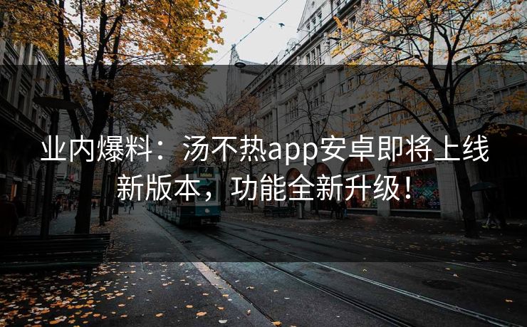 业内爆料：汤不热app安卓即将上线新版本，功能全新升级！