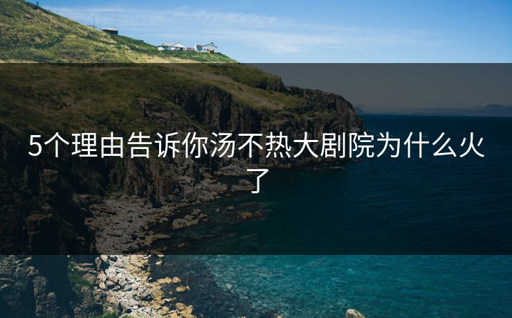 5个理由告诉你汤不热大剧院为什么火了