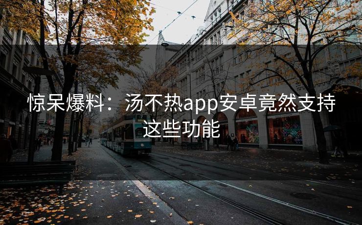 惊呆爆料：汤不热app安卓竟然支持这些功能